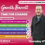 Promotional leaflet for Gareth Barrett